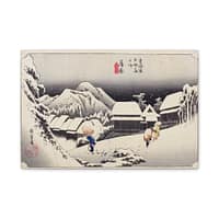 11470601292503796791_2048.jpeg Evening Snow at Kanbara – Utagawa Hiroshige (1833) – Japanese Woodblock Canvas Print