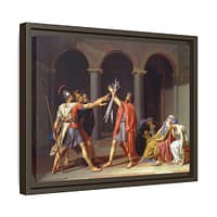 11662752908364295930_2048.jpeg Oath of the Horatii – Jacques-Louis David (1784) – Classical Framed Canvas Print