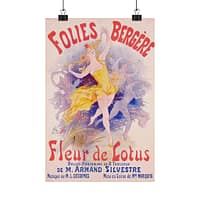 11818411569017573199_2048.jpeg Folies Bergère, Fleur de Lotus – Jules Chéret (1893) – Art Nouveau Poster Print