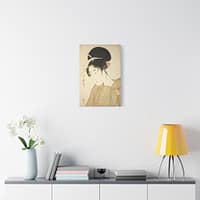 11926605576313517077_2048.jpeg Woman Holding a Round Fan - Kitagawa Utamaro (c. 1792-1802) - Japanese Woodblock Canvas Print