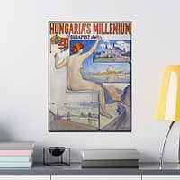 12140446202304153756_2048.jpeg Hungaria’s Millenium, Budapest 1896 – Théo Van Rysselberghe – Art Nouveau Poster Print