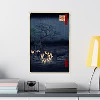 12308692180086400182_2048.jpeg Fox Fires on New Year's Eve at the Garment Nettle Tree at Oji - Utagawa Hiroshige (1857) - Japanese Woodblock Poster Print