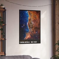 12486455838367788023_2048.jpeg Carina Nebula - NIRCam Compass Image - NASA James Webb Space Telescope - Space Age Poster Print