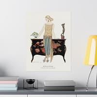 12516346632955143656_2048.jpeg Rosalinde, Robe du soir - George Barbier (1922) - Art Deco Poster Print