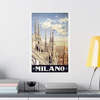 12552308908068414587_2048.jpeg Milano (Milan), Italy – ENIT Italian National Tourist Board (c. 1920) – Vintage Travel Poster Print