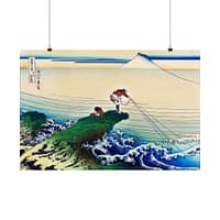 12645954399503370745_2048.jpeg Kajikazawa in Kai Province - Katsushika Hokusai (c. 1830) - Japanese Woodblock Poster Print