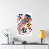 12661553510166986337_2048.jpeg Jellyfish (Discomedusae), Kunstformen der Natur – Ernst Haeckel (1904) – Natural History Poster Print
