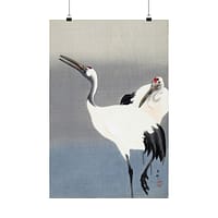 12671160455023561074_2048.jpeg Two Cranes – Ohara Koson (c. 1910) – Japanese Woodblock Poster Print