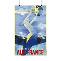 12859226568541421868_2048.jpeg Dans tous les ciels, Air France – Roger de Valerio (c. 1930s) – Vintage Travel Poster Print