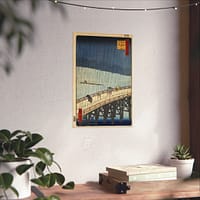 12892023083509808070_2048.jpeg Sudden Shower over Shin-Ōhashi Bridge and Atake – Utagawa Hiroshige (1857) – Japanese Woodblock Poster Print
