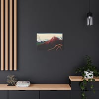 12995929757123516811_2048.jpeg Thunderstorm Beneath the Summit (Sanka Hakuu, Black Fuji) - Katsushika Hokusai (c. 1830-32) - Japanese Woodblock Canvas Print