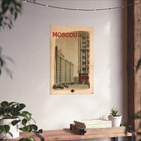 13088694632492120502_2048.jpeg Moscou (Moscow) – Intourist (1936) – Vintage Travel Poster Print