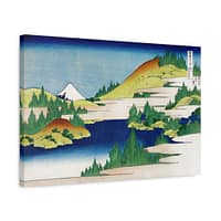 13217332968365290929_2048.jpeg The Lake at Hakone in Sagami Province - Katsushika Hokusai (c. 1830) - Japanese Woodblock Canvas Print