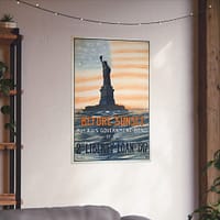 13354285577697079827_2048.jpeg Before Sunset - Buy a U.S. Government Bond of the 2nd Liberty Loan - Eugenie De Land (1917) - Patriotic WWI Poster Print