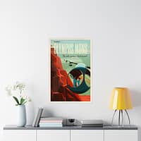 1365591523070269237_2048.jpeg Olympus Mons - The Solar System's Highest Peak - NASA Travel Ad (2015) - Space Age Poster Print