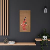 13795046101557770840_2048.jpeg Beauty Looking Back - Hishikawa Moronobu (c. 17th century) - Japanese Woodblock Canvas Print