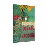 13960236040338078375_2048.jpeg Cognac Jacquet Peacock – Camille Bouchet – Art Nouveau Canvas Print
