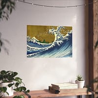 14044588581846286842_2048.jpeg Kaijo no Fuji (Fuji Seen from the Sea) - Katsushika Hokusai (1834) - Japanese Woodblock Poster Print