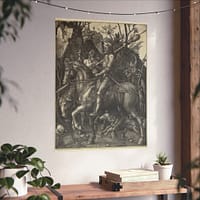 14090434267925326348_2048.jpeg Knight, Death, and the Devil – Albrecht Dürer (1513) – Renaissance Poster Print