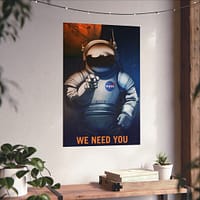 14292087068235864299_2048.jpeg We Need You – NASA Recruitment Ad – Space Age Poster Print