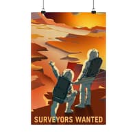 14378486113754995584_2048.jpeg Surveyors Wanted – NASA Recruitment Ad – Space Age Poster Print