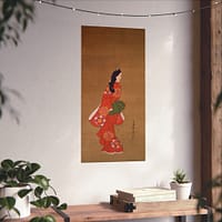 14468231066697937906_2048.jpeg Beauty Looking Back - Hishikawa Moronobu (c. 17th century) - Japanese Woodblock Poster Print