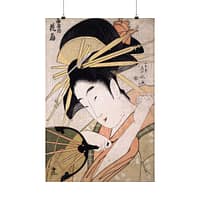 1453711806248233418_2048.jpeg The Courtesan Hanaogi of the Ogiya – Ichirakutei Eisui (c. 1798) – Japanese Woodblock Poster Print
