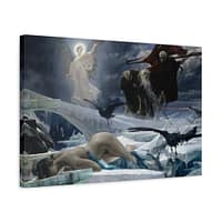 14683669277080417472_2048.jpeg Ahasuerus at the End of the World – Adolf Hirémy-Hirschl (1888) – Classical Canvas Print