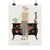 14723786700274735545_2048.jpeg Rosalinde, Robe du soir - George Barbier (1922) - Art Deco Poster Print
