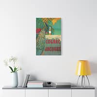 14825093076835952102_2048.jpeg Cognac Jacquet Peacock – Camille Bouchet – Art Nouveau Canvas Print