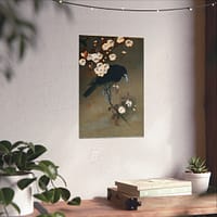 14825390042586587530_2048.jpeg Crow and Blossom – Ohara Koson (c. 1910) – Japanese Woodblock Poster Print