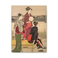 14894179125416669224_2048.jpeg Evening on the Banks of the Sumida River - Torii Kiyonaga (c. 1784-85) - Japanese Woodblock Canvas Print