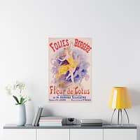 14966267454161171706_2048.jpeg Folies Bergère, Fleur de Lotus – Jules Chéret (1893) – Art Nouveau Poster Print