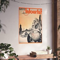 1508440583696991356_2048.jpeg UdSSR – Intourist (1935) – Vintage Travel Poster Print