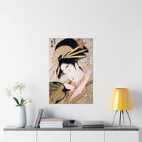 15273569212278207028_2048.jpeg The Courtesan Hanaogi of the Ogiya – Ichirakutei Eisui (c. 1798) – Japanese Woodblock Poster Print