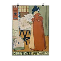 15412368172918314432_2048.jpeg N. Lembrée, Encadrements – Théo Van Rysselberghe (1897) – Art Nouveau Poster Print