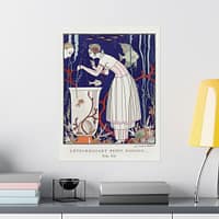 15469500458632836273_2048.jpeg L'étourdissant petit poisson, Robe d'été - George Barbier (1914) - Art Deco Poster Print