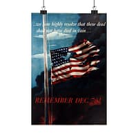 15506612570702301287_2048.jpeg Remember Dec. 7th! - Allen Saalburg (1942) - Patriotic WWII Poster Print