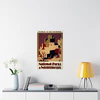 15609016285659175811_2048.jpeg Pueblos of the Southwest: National Parks & Monuments – Works Progress Administration (c. 1930s) – Vintage Travel Poster Print