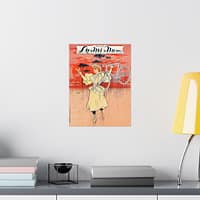 15754470321305570306_2048.jpeg Lu-Mi-Num Bicycle ad – Charles Tichon (c. 1890s) – Art Nouveau Poster Print