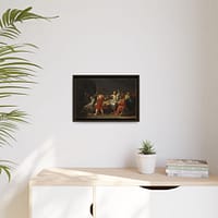 15784657488070914785_2048.jpeg The Death of Socrates – Jacques-Louis David (1787) – Classical Framed Canvas Print