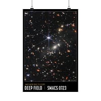 16131309128157739108_2048.jpeg Deep Field - NIRCam Compass Image - NASA James Webb Space Telescope - Space Age Poster Print