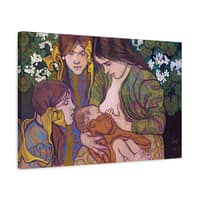 16235409961267553467_2048.jpeg Motherhood (Macierzynstwo) – Stanisław Wyspiański (1905) – Impressionist Canvas Print