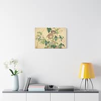 16566914014075742696_2048.jpeg Morning Glories and Tree Frog - Katsushika Hokusai (c. 1833-34) - Japanese Woodblock Canvas Print