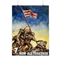 16598700585402314976_2048.jpeg 7th War Loan - Now, All Together - C.C. Beall (1945) - Patriotic WWII Poster Print