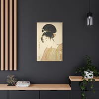 16813020538997271872_2048.jpeg Woman Holding a Round Fan - Kitagawa Utamaro (c. 1792-1802) - Japanese Woodblock Canvas Print