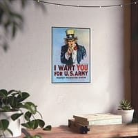 1695996306329864465_2048.jpeg I Want You for U.S. Army (Blue Variant) - James Montgomery Flagg (1917) - Patriotic WWI Poster Print