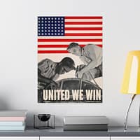 17016134891867548086_2048.jpeg United We Win - War Manpower Commission - Howard Liberman (1943) - Patriotic WWII Poster Print