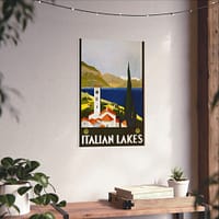 17141079246305206094_2048.jpeg Italian Lakes – ENIT Italian National Tourist Board (c. 1930) – Vintage Travel Poster Print