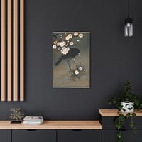 17185579724705375956_2048.jpeg Crow and Blossom – Ohara Koson (c. 1910) – Japanese Woodblock Canvas Print